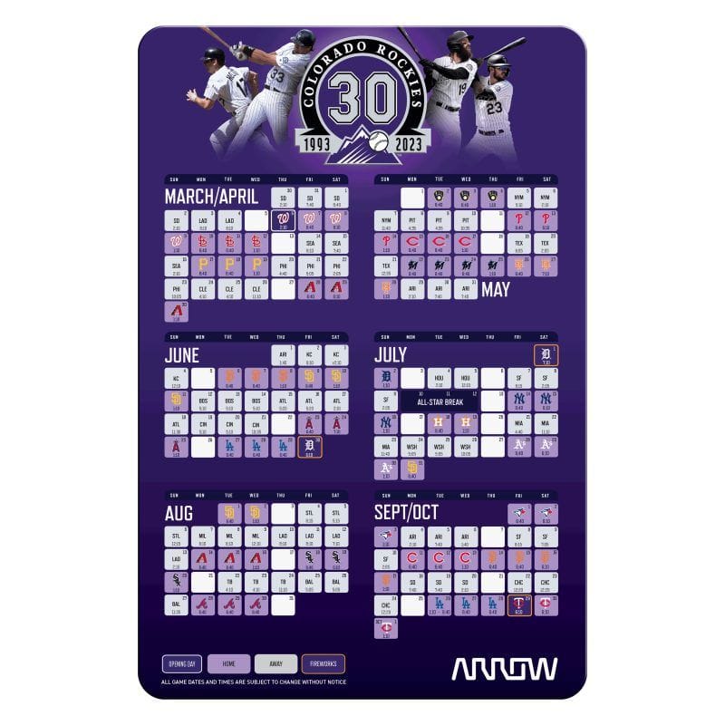 Rockies Schedule 2023 Printable