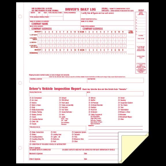 Free Printable Dvir Form