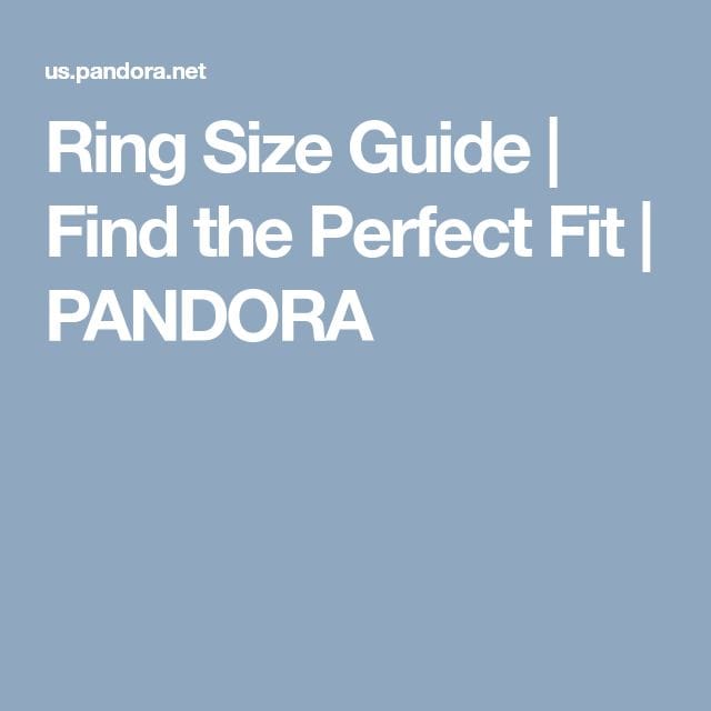 Pandora Ring Sizes: Calculator Guide to Measure Your Ring Size