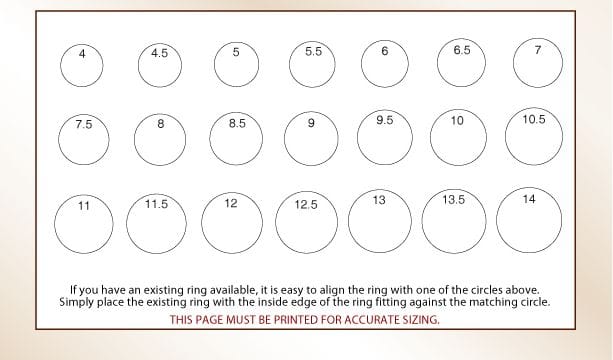 how to get correct ring size Ring printable sizer size fit amp mens