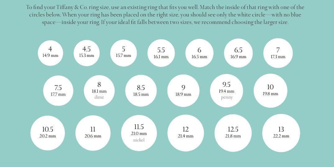 Printable Ring Size Guide