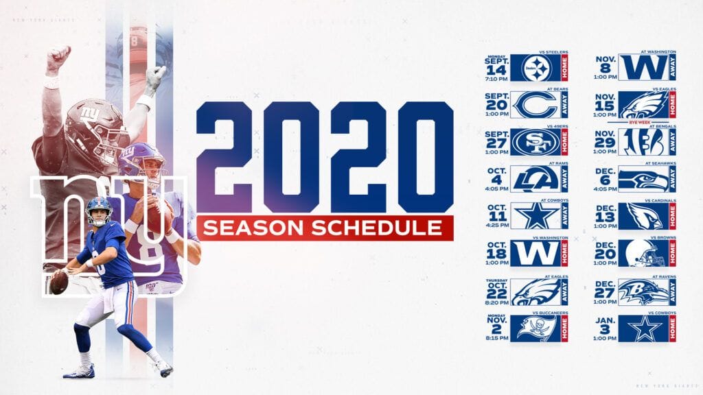 Ny Giants 2021 Schedule Printable