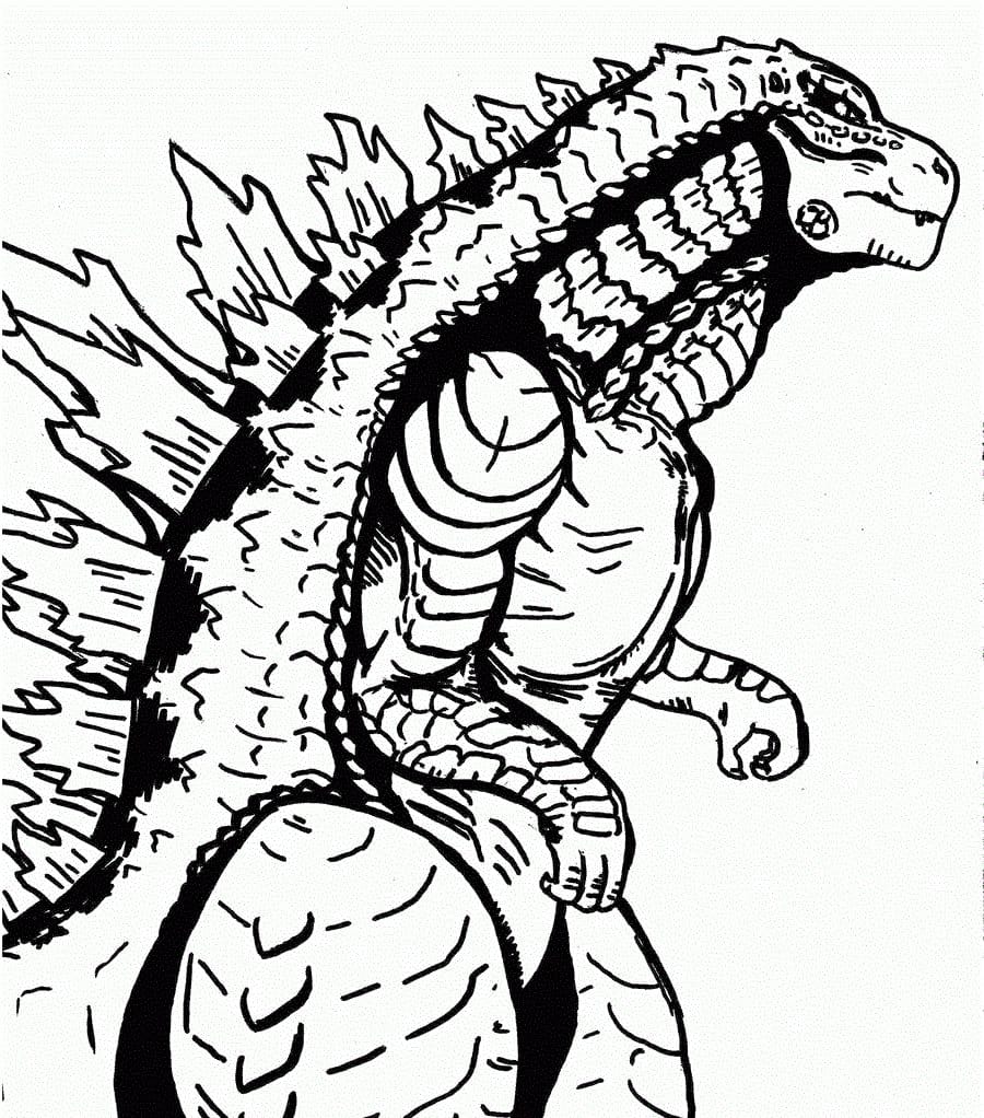 Free Godzilla Coloring Pages