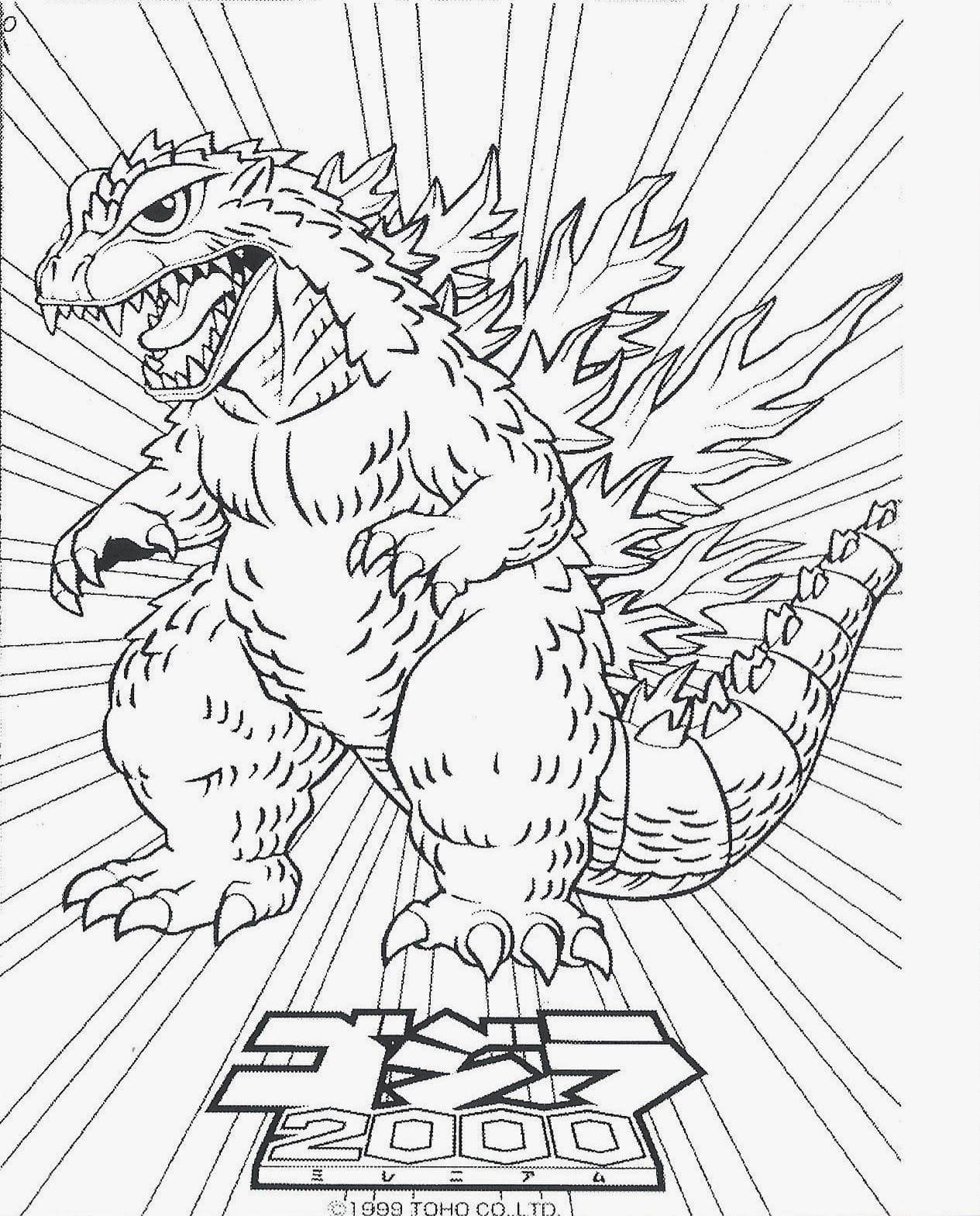 20 Godzilla Coloring Pages (Free PDF Printables)