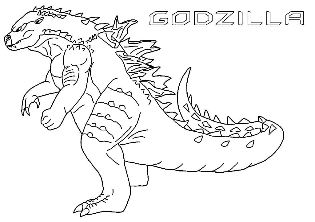 20+ Free Printable Godzilla Coloring Pages