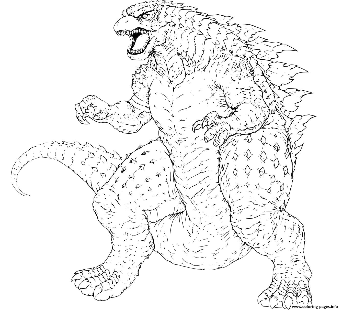 Godzilla Coloring Pages