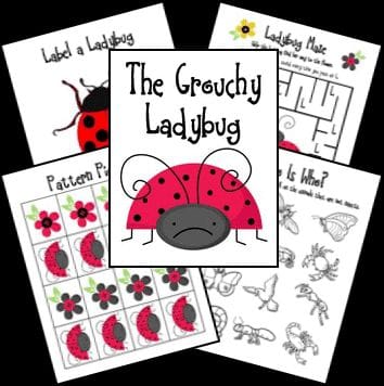 The Grouchy Ladybug Craft for Kids (with Free Printable)