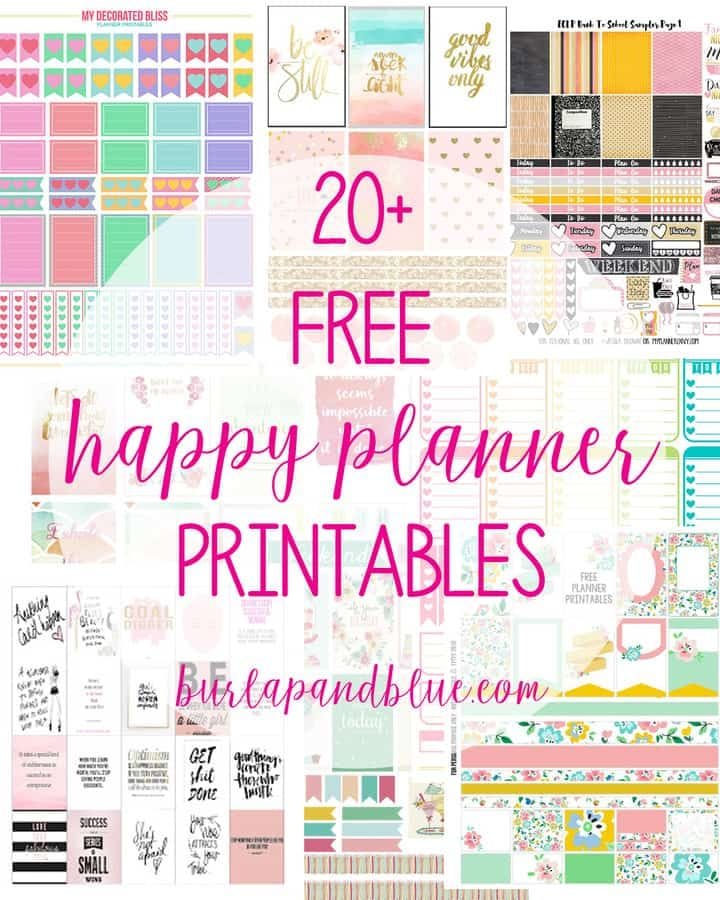 Happy planner free printables that are incredibly awesome