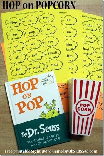 Free Printables for Hop On Pop Fun With Dr