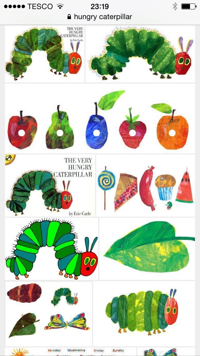 The Very Hungry Caterpillar Food Printables Pdf