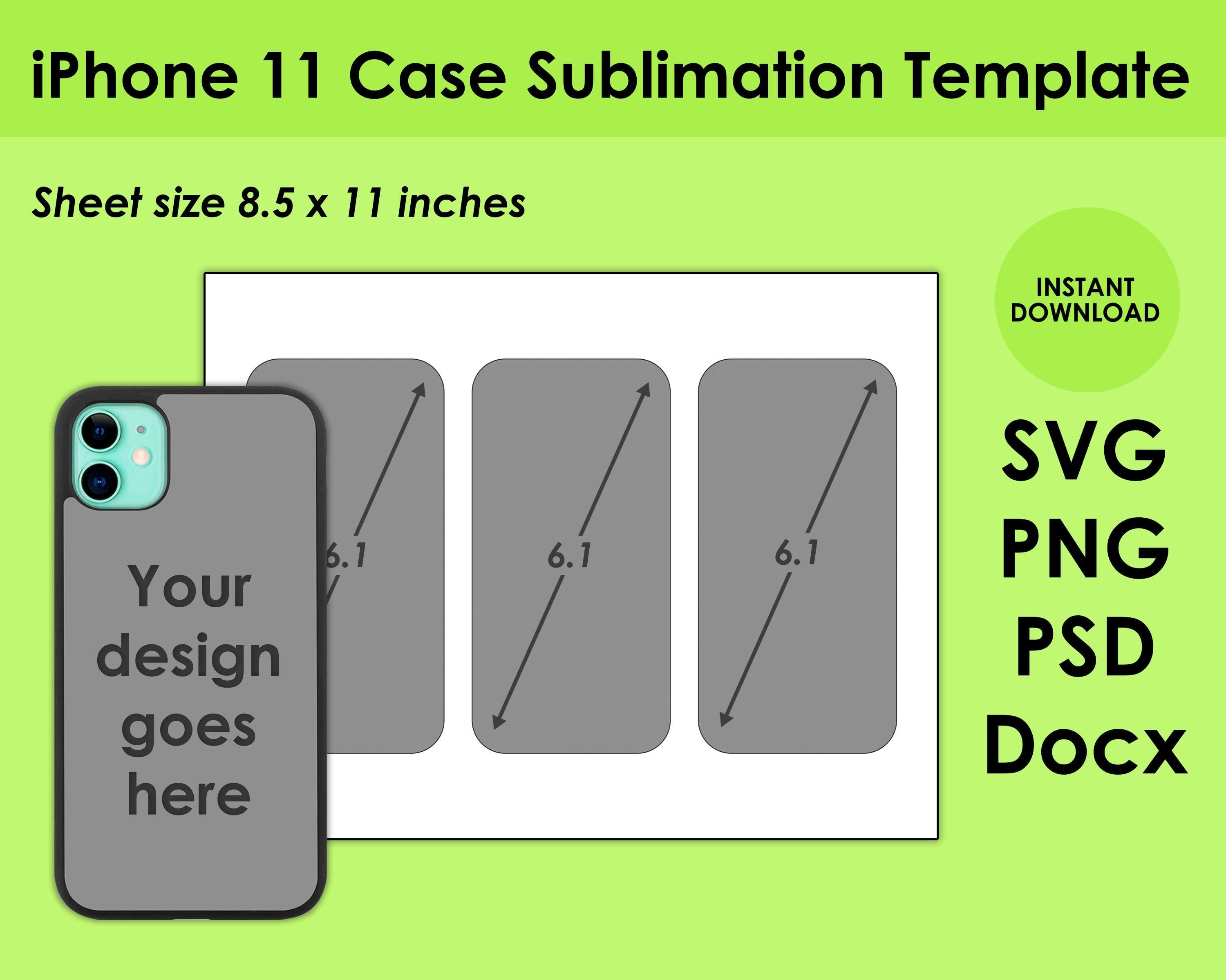 IPhone 11 Case Template for Sublimation 8