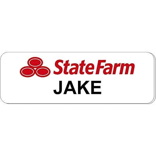 Printable Jake From State Farm Name Tag