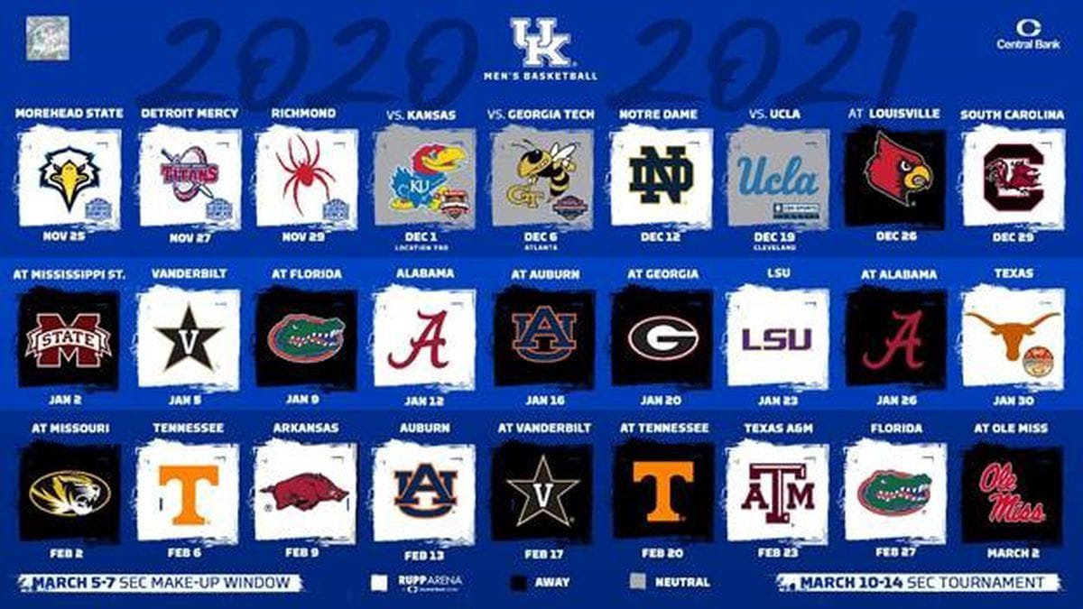 Kentucky Basketball Schedule 2021