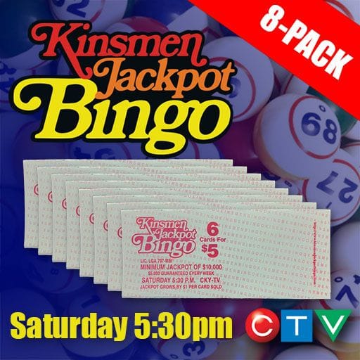 Kinsmen Bingo Cards available for online purchase