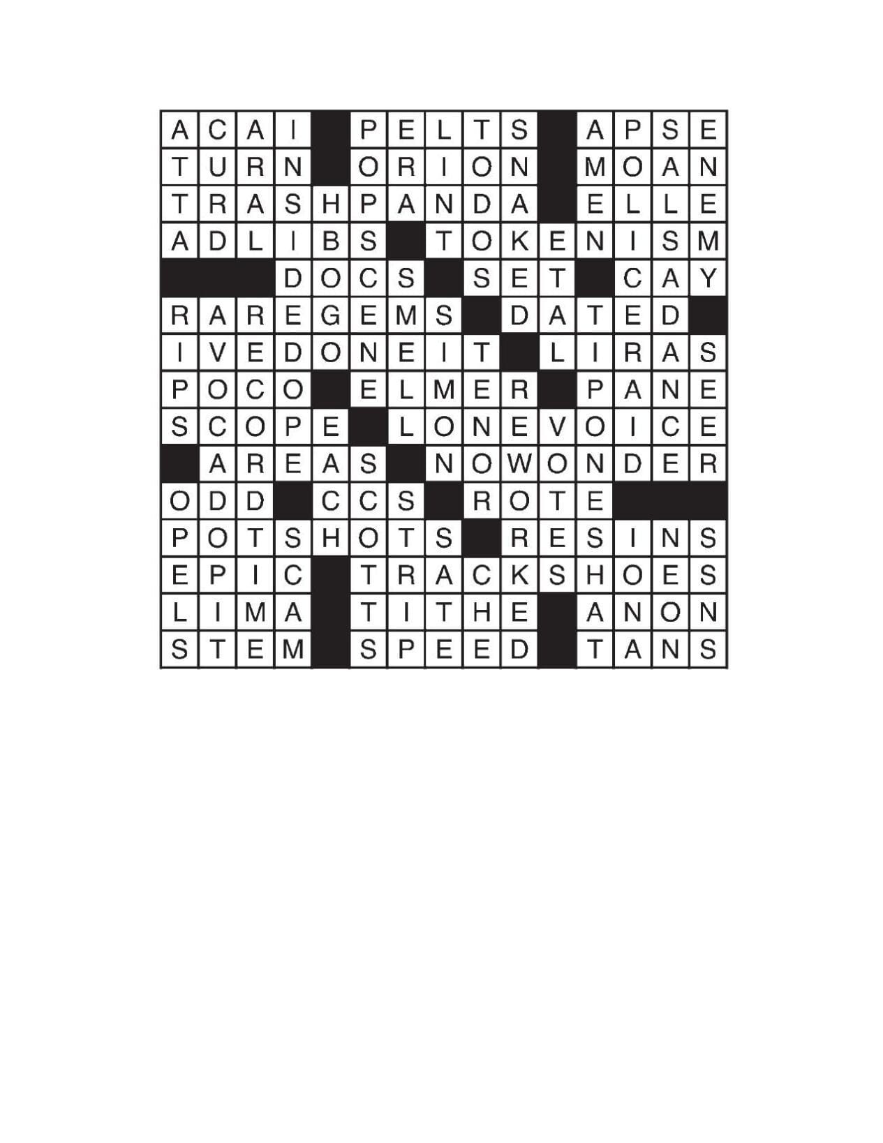 LA Times Crossword: Nov