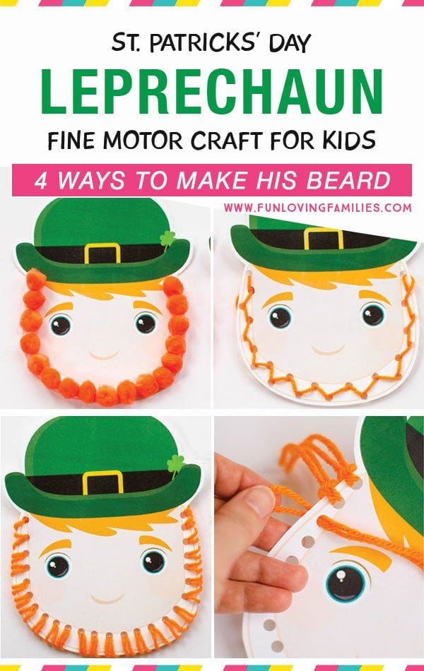 Easy Leprechaun Craft for Kids with Free Printable