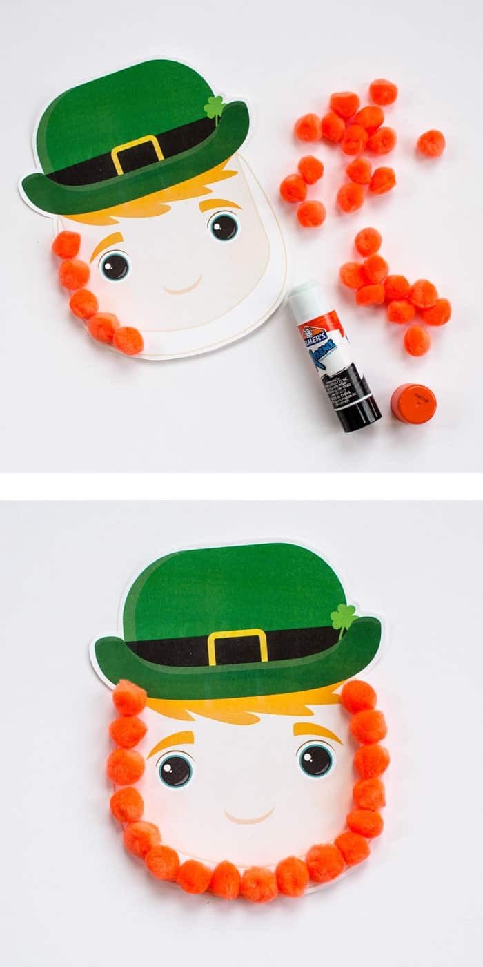 Easy Leprechaun Craft for Kids with Free Printable