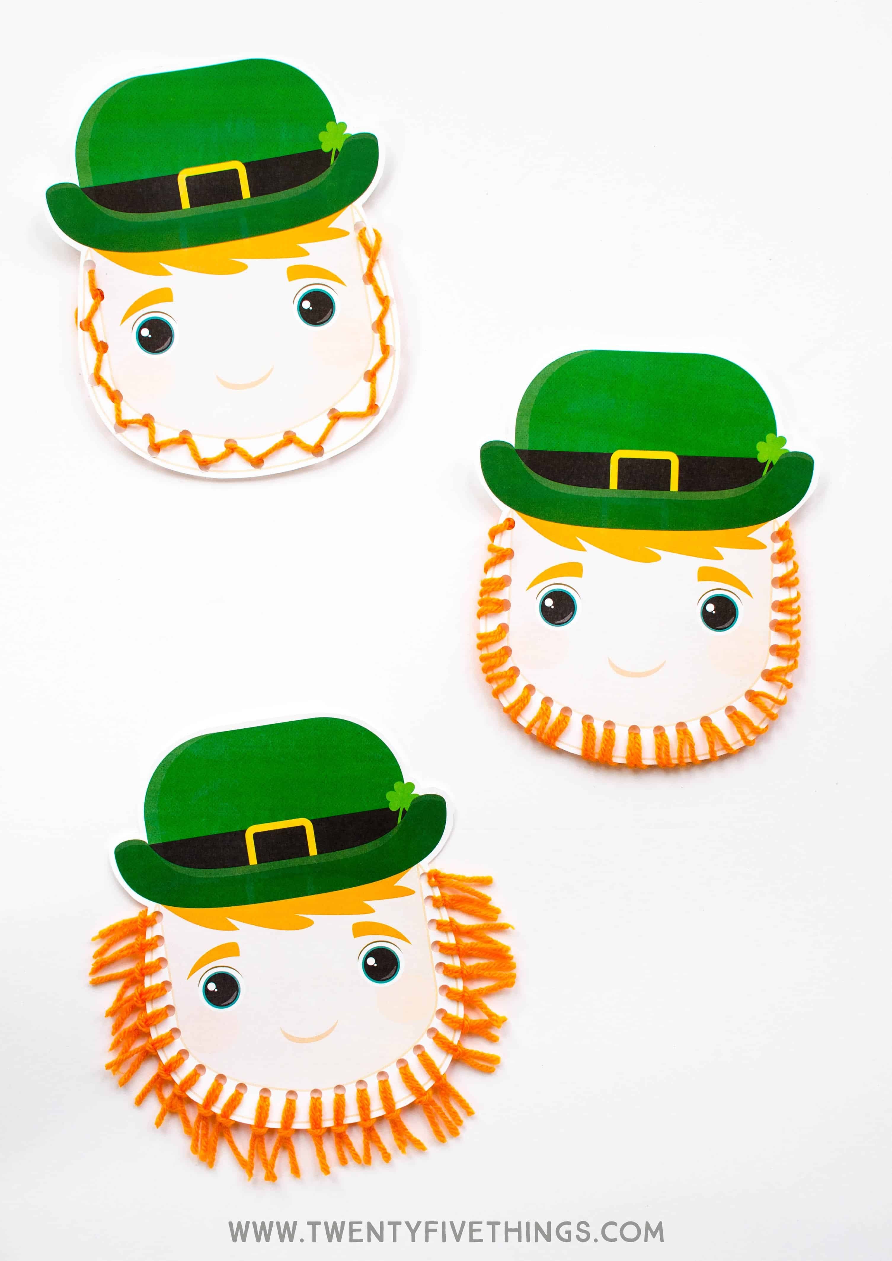 Easy Leprechaun Craft for Kids with Free Printable