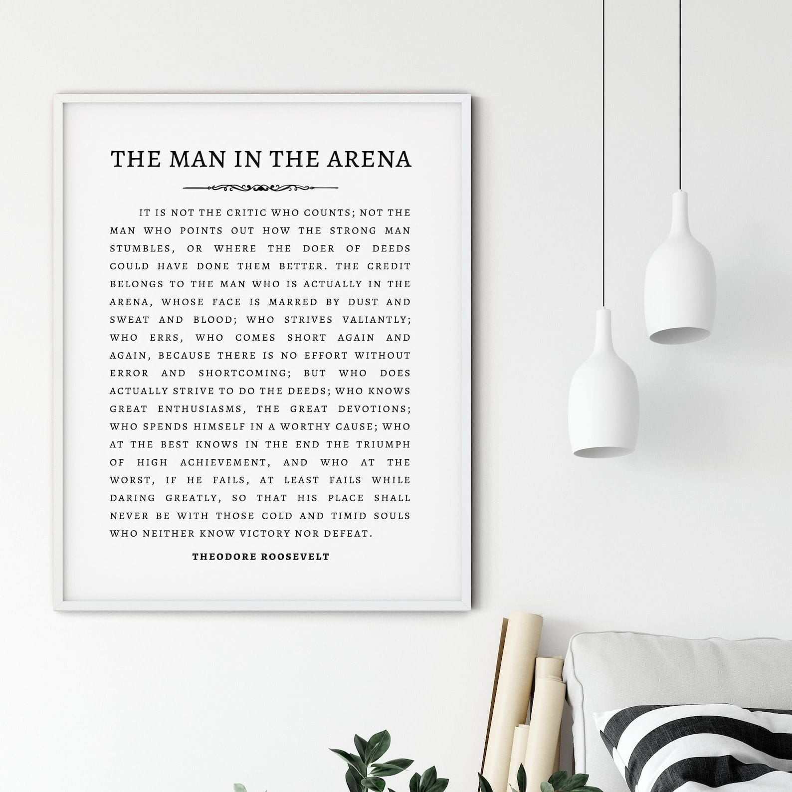 Pdf Free Printable Printable Man In The Arena Quote