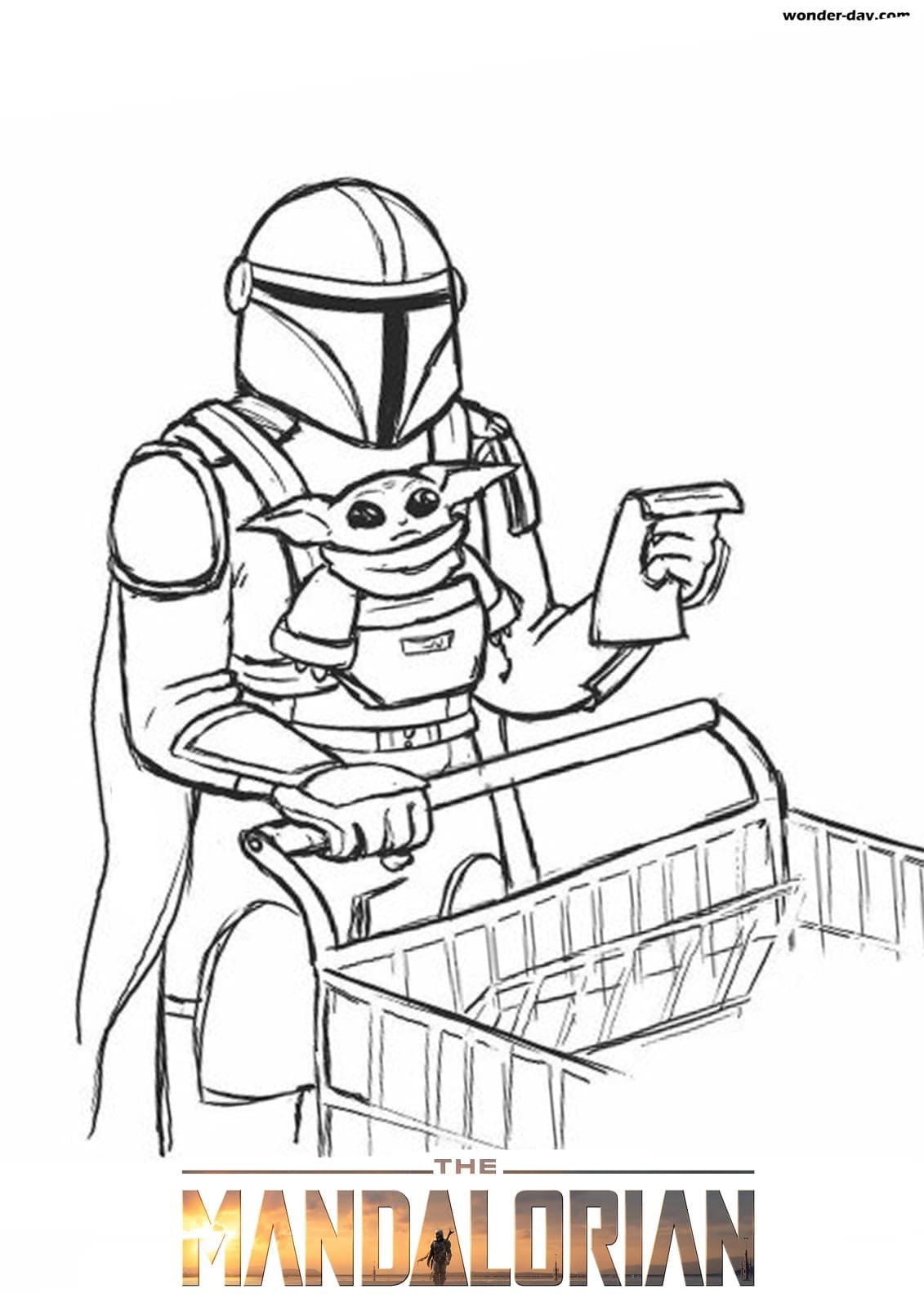 Mandalorian coloring pages