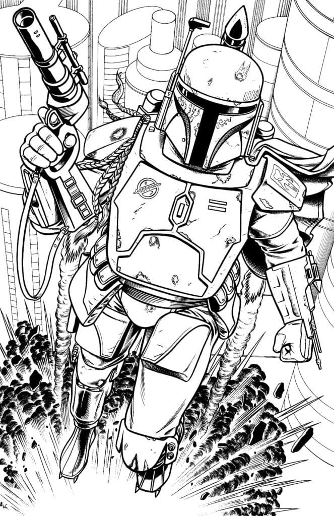 Mandalorian coloring pages