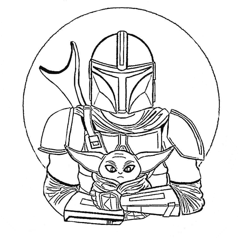 Mandalorian coloring pages download and print for free