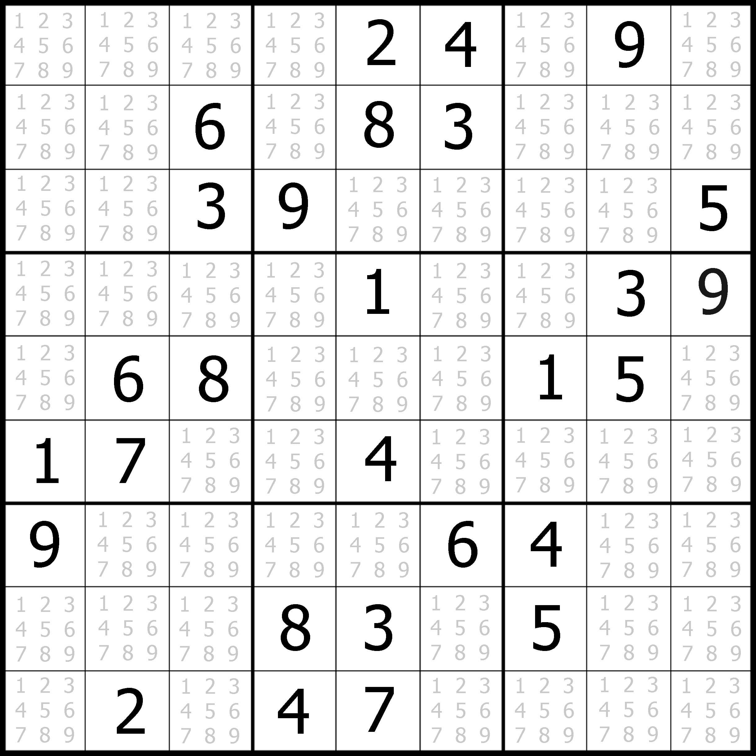 20 Free Printable Sudoku Puzzles for All Levels