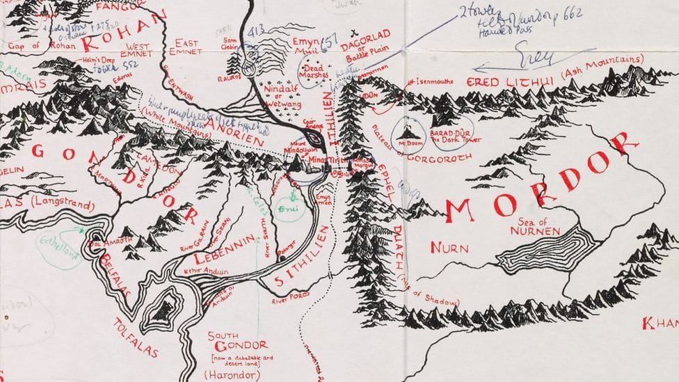 JRR Tolkiens annotated Middle