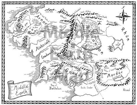 Lord of the Rings Maps