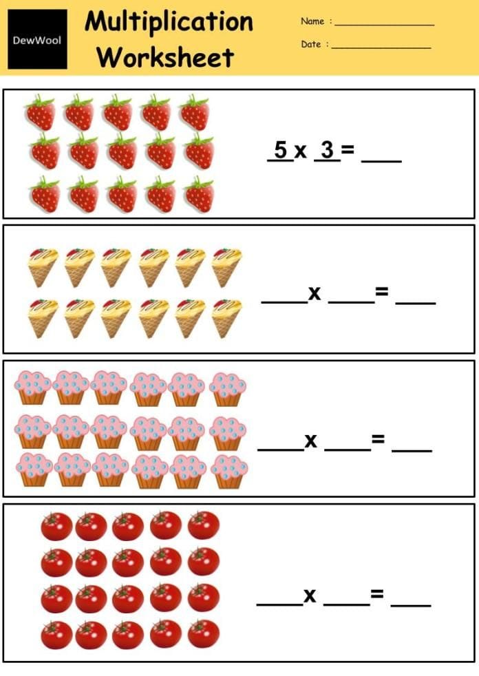 Printable Multiplication Worksheets Grade 3