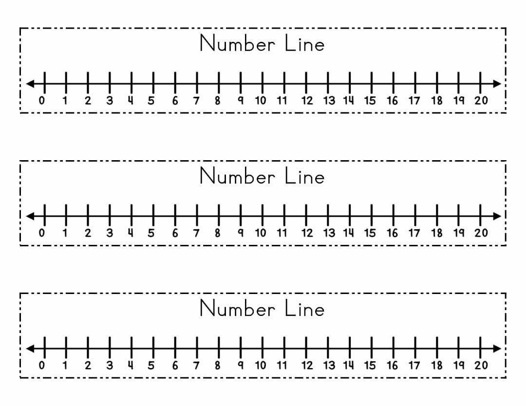 Free Printable Number Line To 20