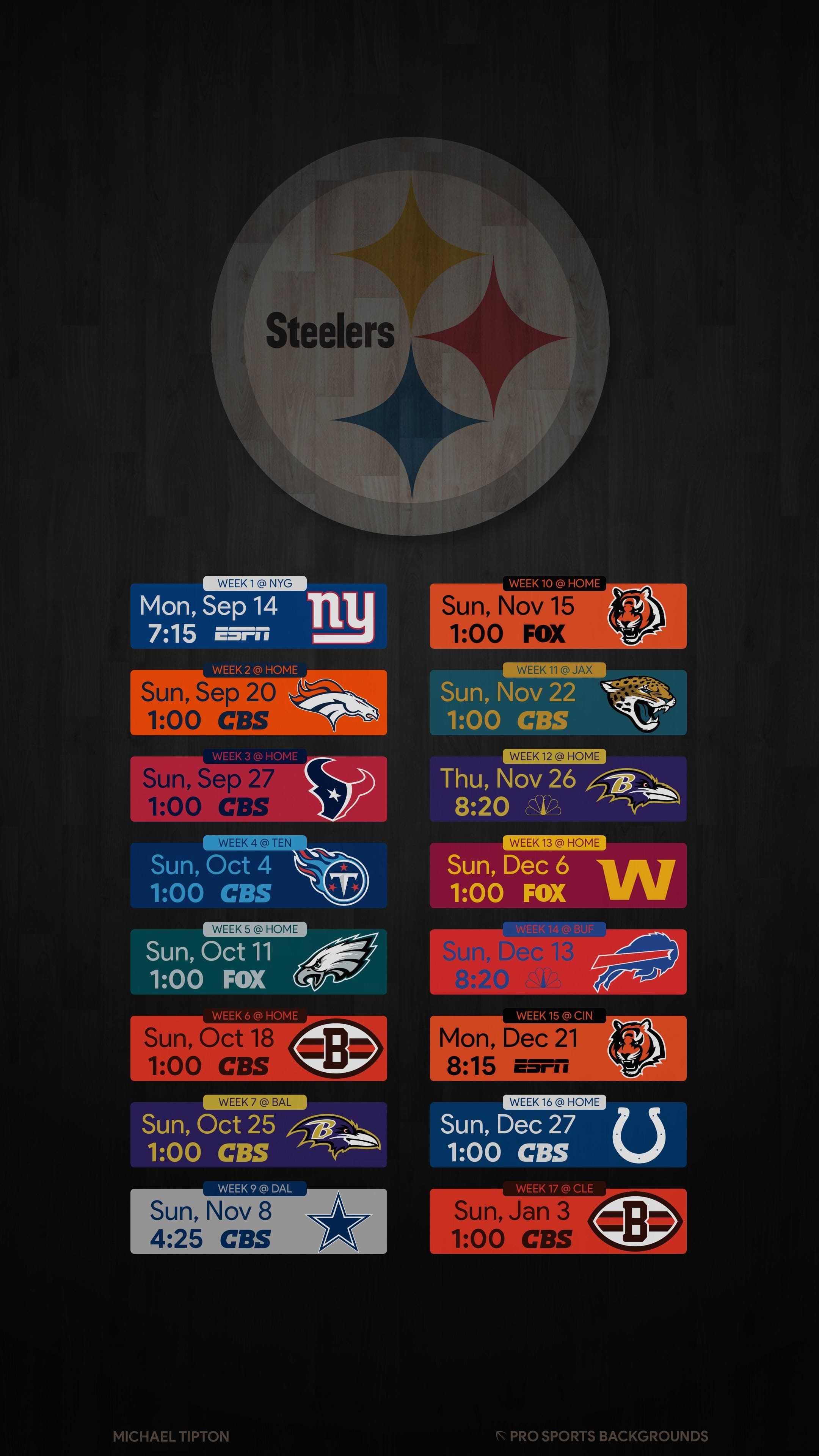 2022 Pittsburgh Steelers Schedule