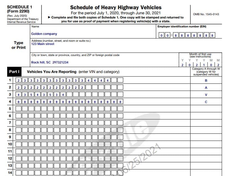 What is Form 2290 Schedule 1 How to Get it with eForm2290?