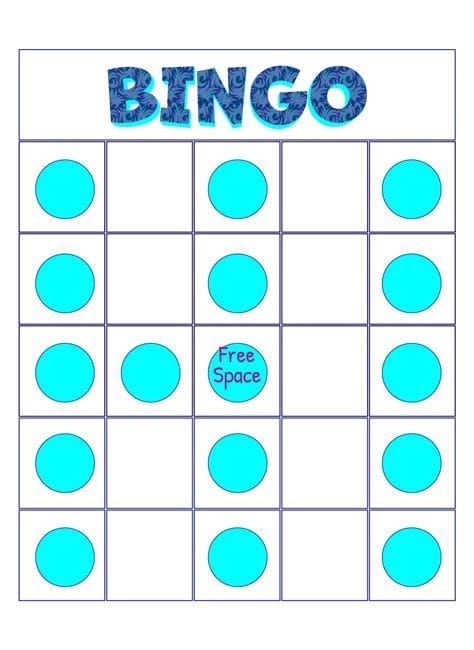 Bingo Game Patterns Printable