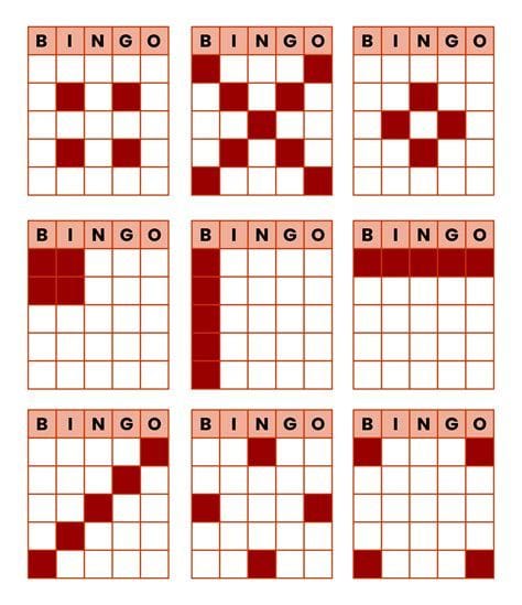 Bingo Game Patterns