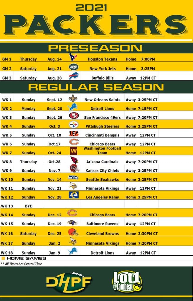 Get Printable 2021 Nfl Team Schedule Pdf Images