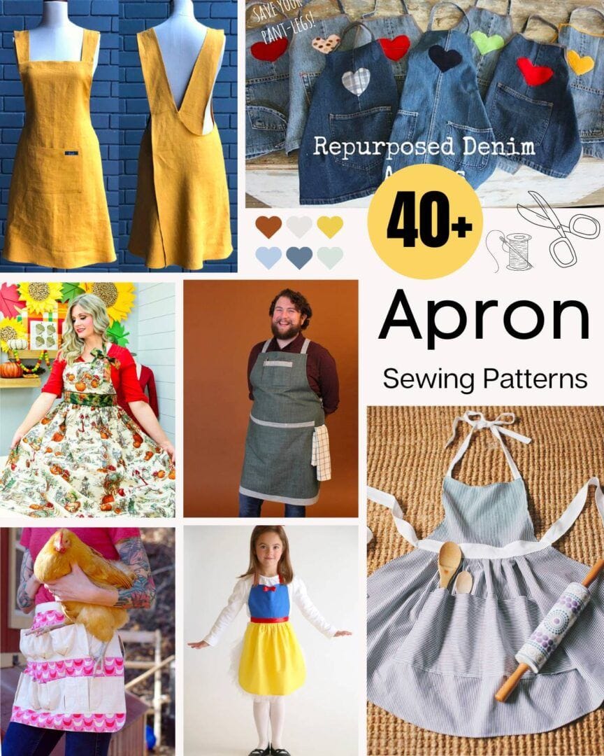 25 Easy and Free Apron Patterns to Sew {PDF Pattern}