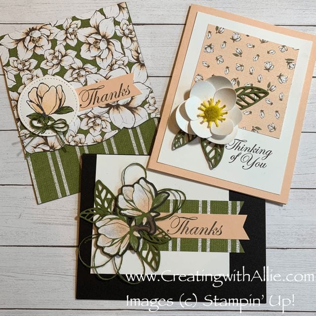 How to make three handmade cards using patterned paper