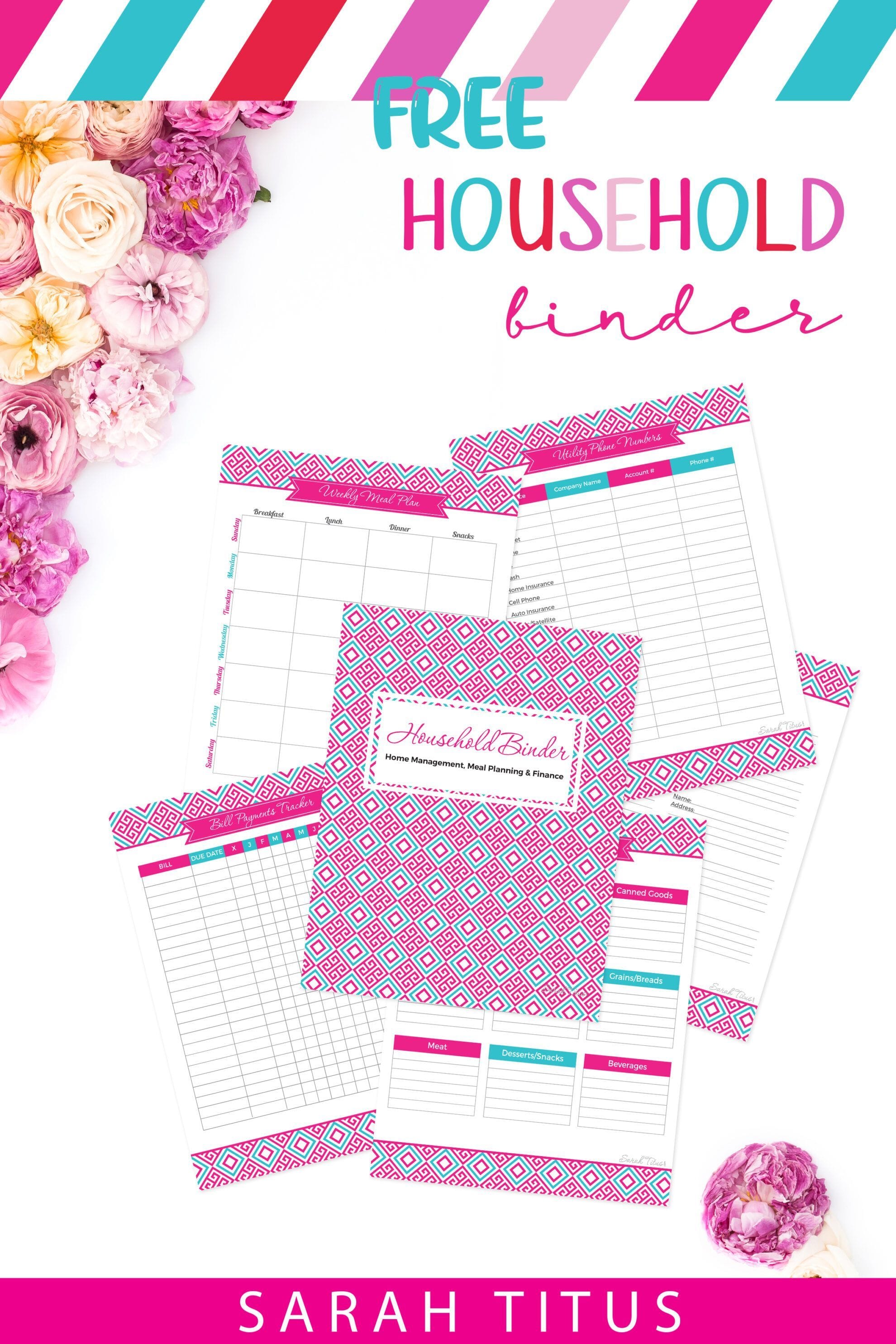 Household Binder Printables {110+ Pages}