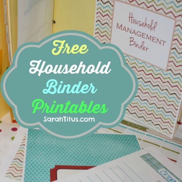 Household Binder Printables {110+ Pages}