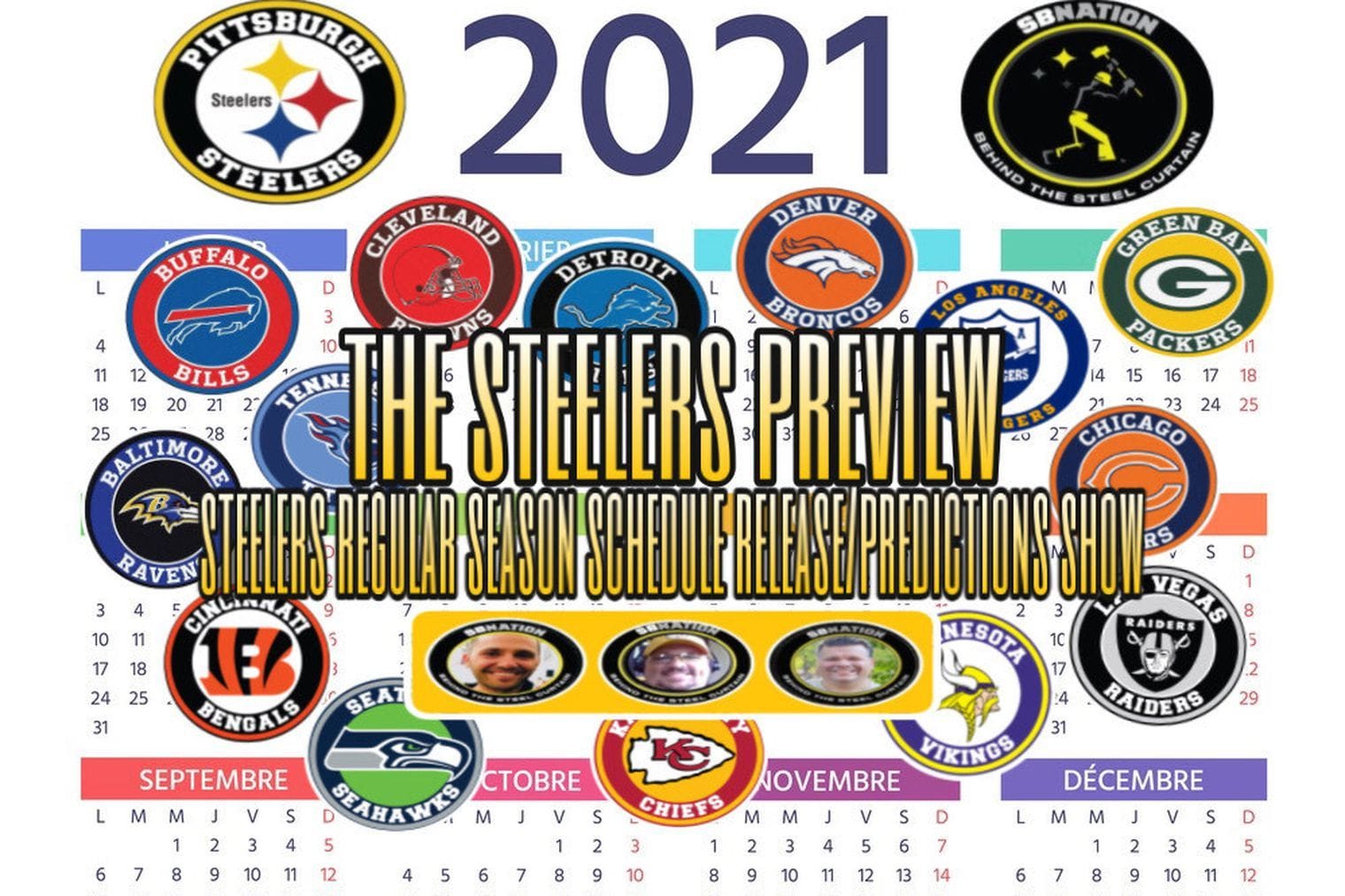 Steelers 2021 regular season schedule release/prediction show