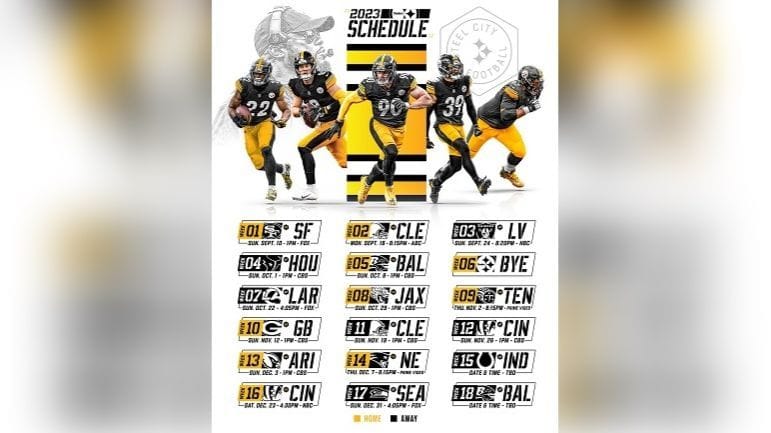 Steelers Schedule 2023 2023 Printable