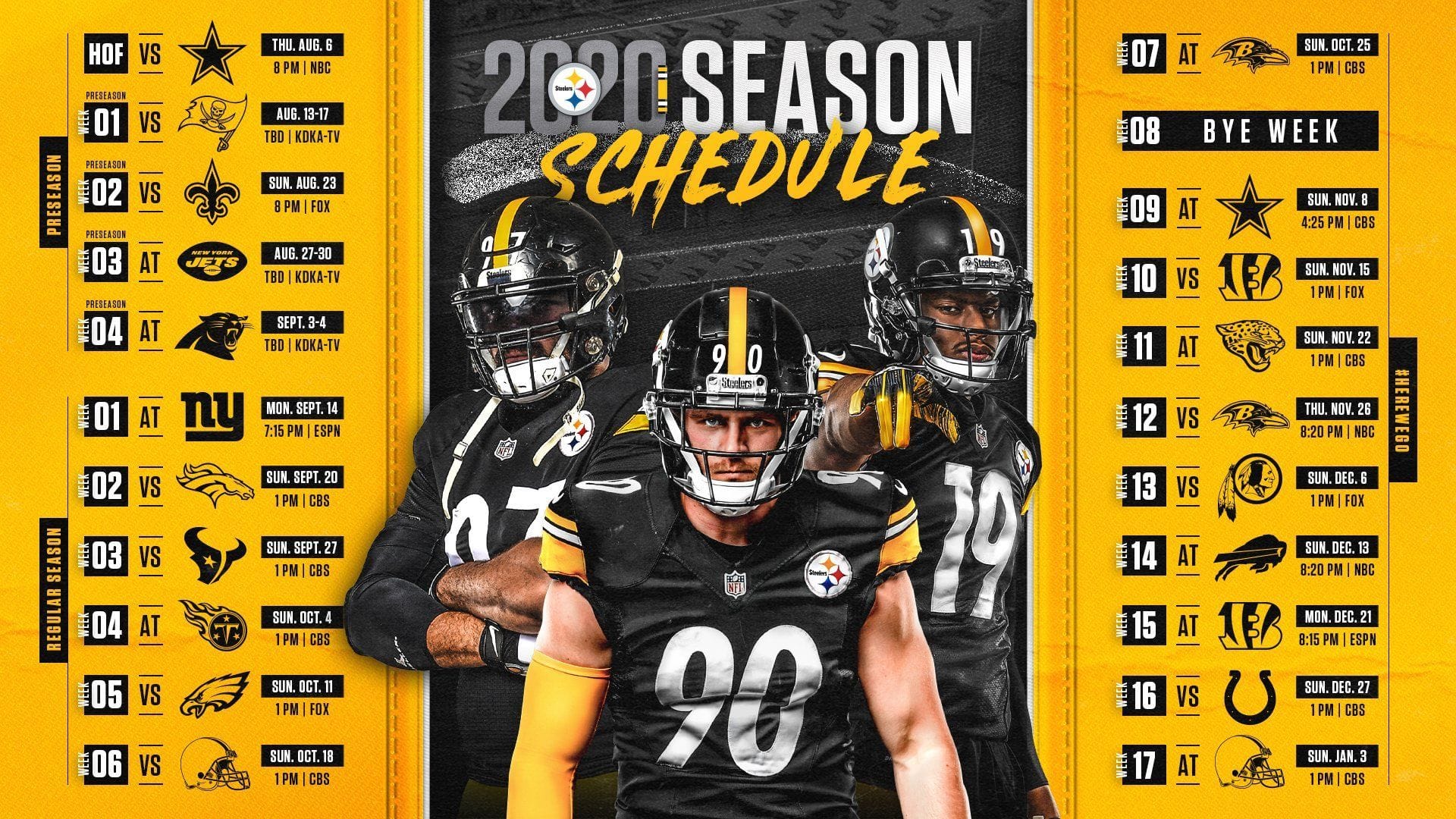 Steelers 2023 Printable Schedule