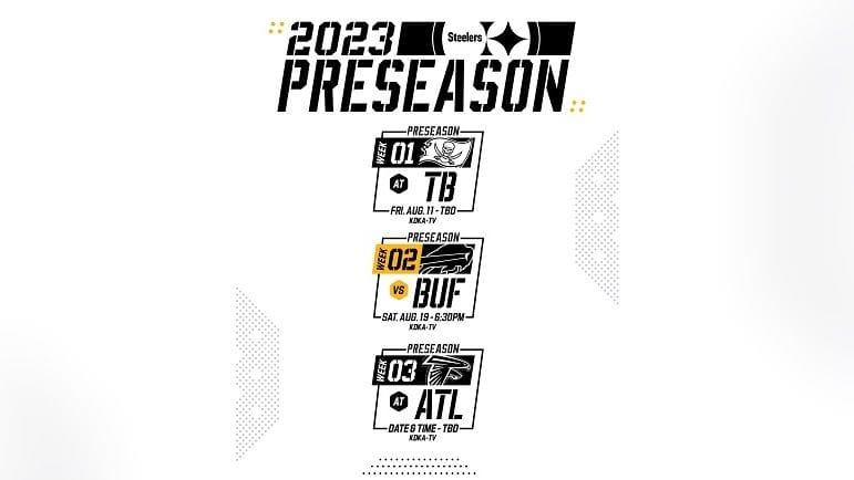 Steelers 2023 Preseason Schedule Includes Two Road Games