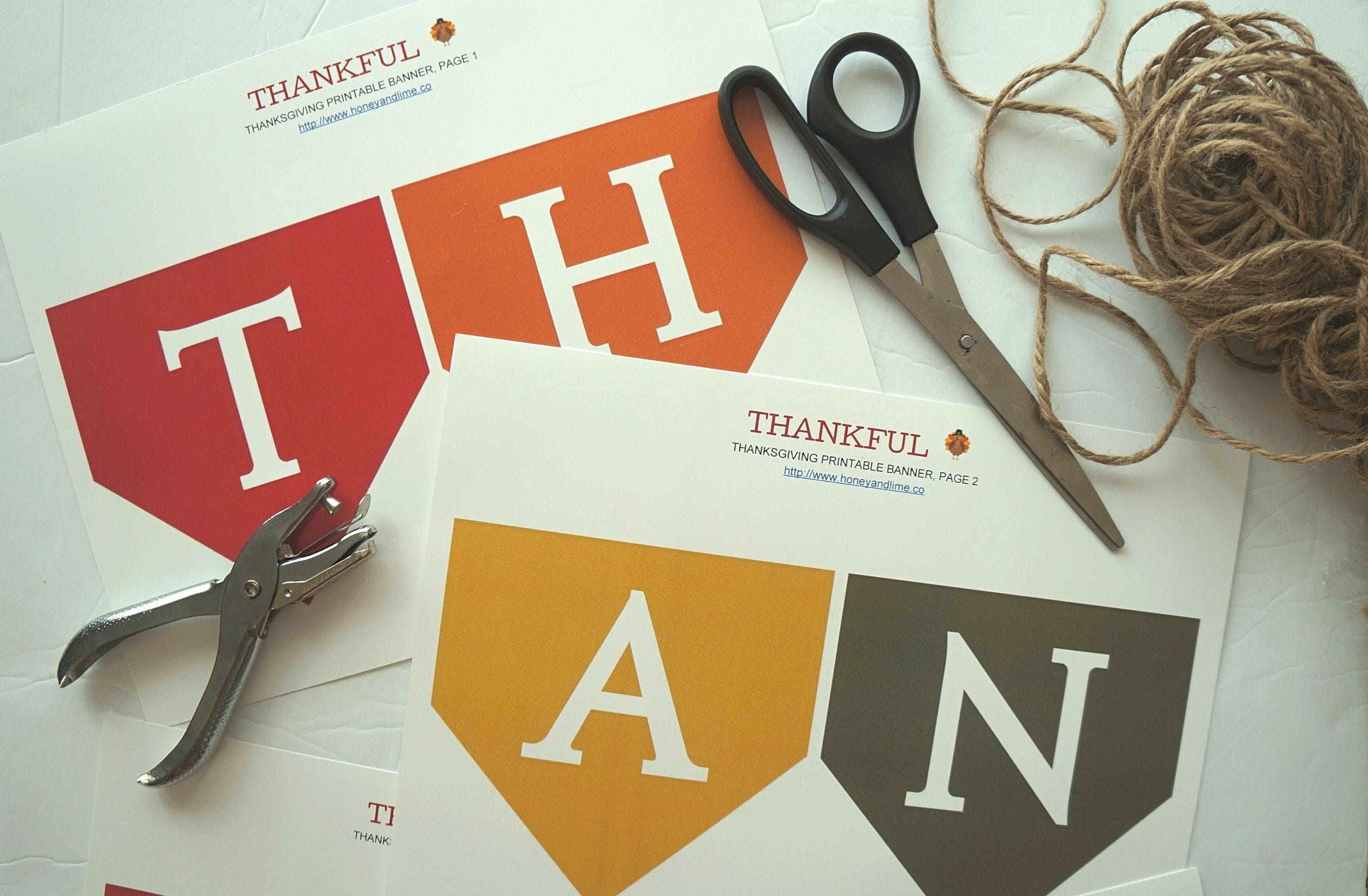 We Love This Festive THANKFUL Free Printable Thanksgiving Banner!