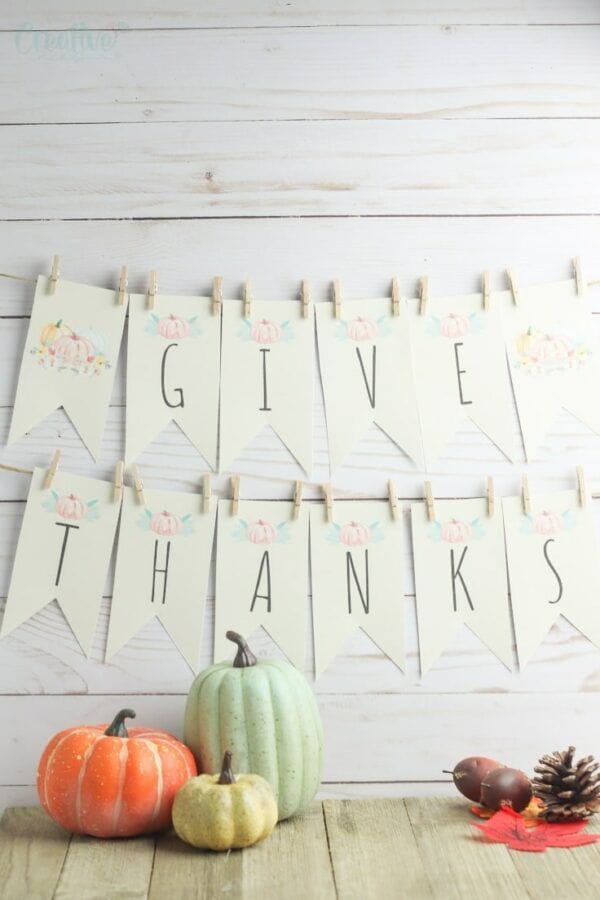 We Love This Festive THANKFUL Free Printable Thanksgiving Banner!