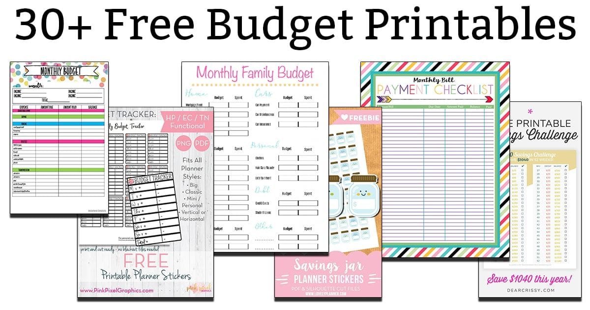 Budget Mom Printables