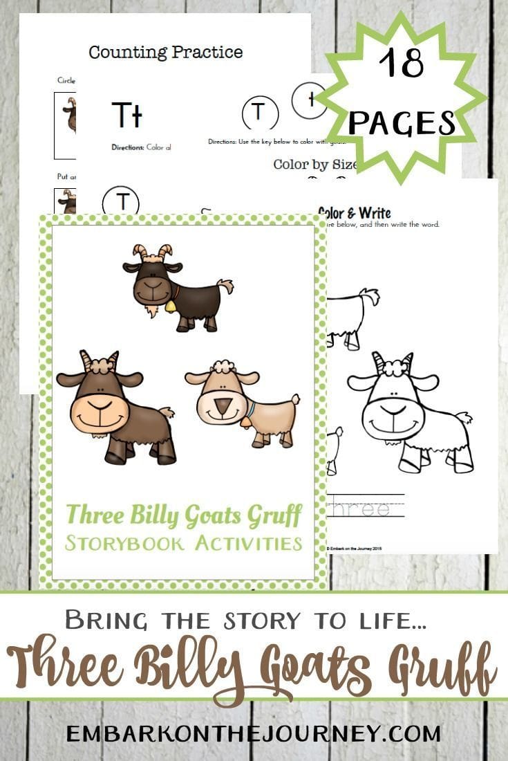 The Three Billy Goats Gruff Printable Story