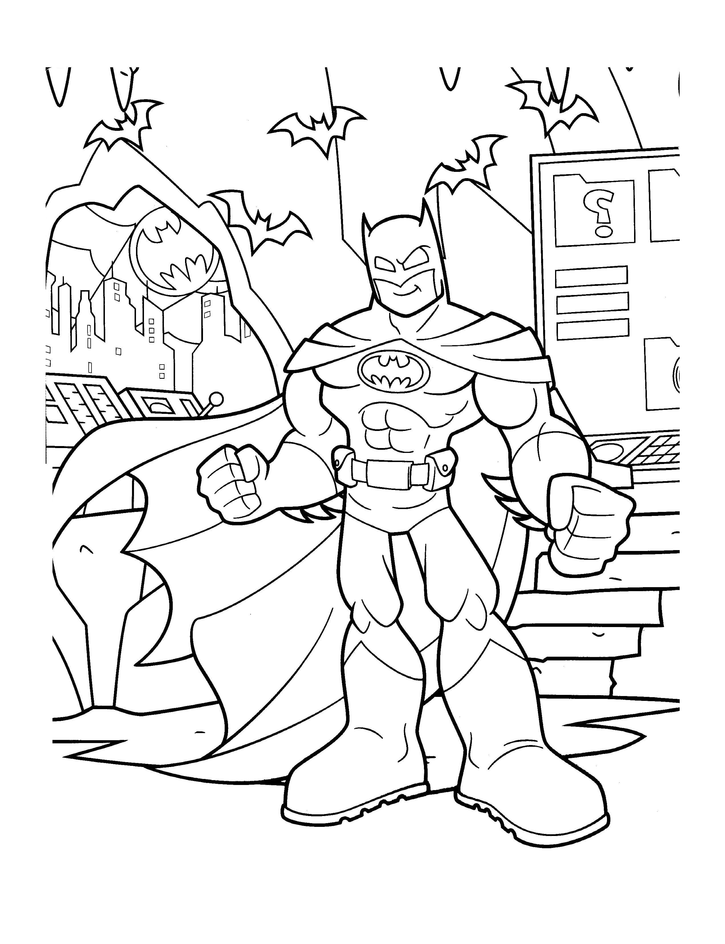 Batman Printable Coloring Pages