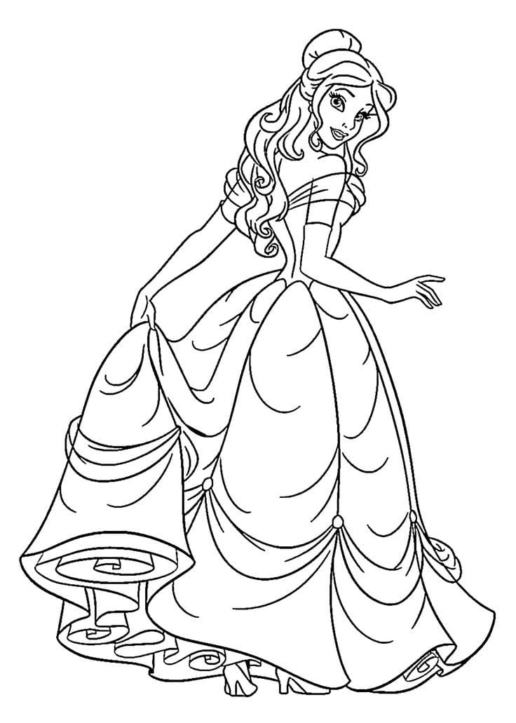 40 Gorgeous Princess Coloring Pages For Kids And Adults